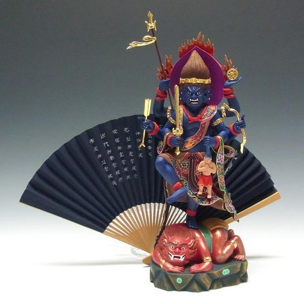 青面金剛 高さ33cm 楠製 木彫り 仏像 : 仏像と縁起物の専門店 龍 青面金剛 高さ33cm 楠製 木彫り 仏像 : 仏像と縁起物の専門店 龍