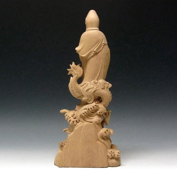 セール✨仏像美術品　白楠木彫り　H58cm　大型龍上滴水観音様の立像　開運縁起物 龍頭観音 立像 高さ38cm 水柘植製 木彫り 仏像 : 仏像と縁起物の専門店