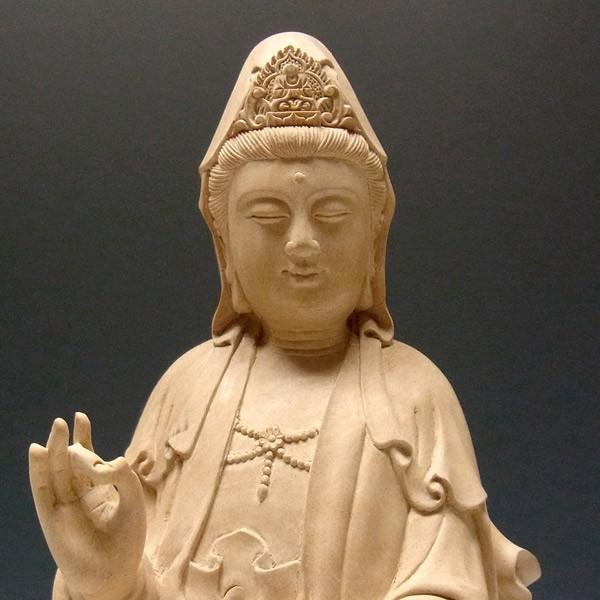 龍頭観音 立像 高さ38cm 水柘植製 木彫り 仏像 : 仏像と縁起物の専門店