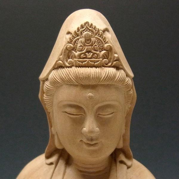 龍頭観音 立像 高さ38cm 水柘植製 木彫り 仏像 : 仏像と縁起物の専門店