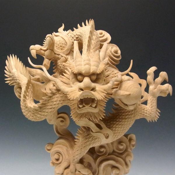 自在細工 龍 置物／桐箱入り／全長約40cm／美術品 自在細工