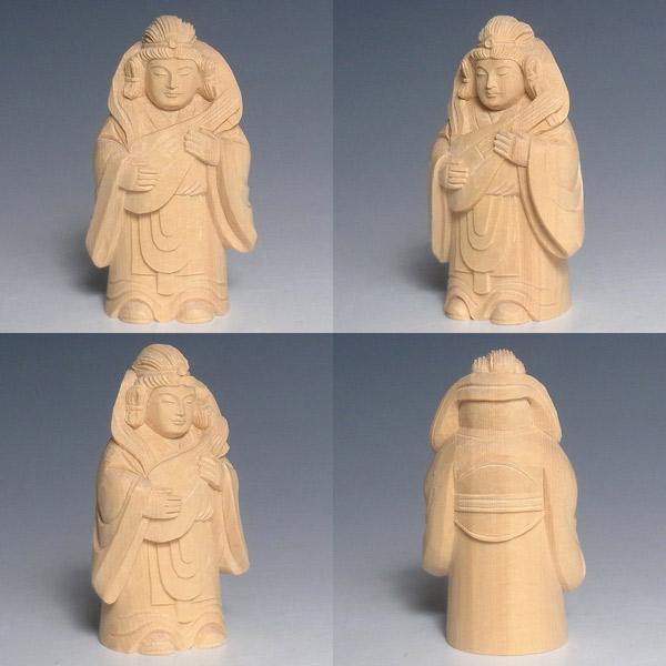木彫り 七福神セット (小) 桧製 7柱セット 縁起物 置物 : 仏像と 木彫り 七福神セット (小) 桧製 7柱セット 縁起物 置物 : 仏像と