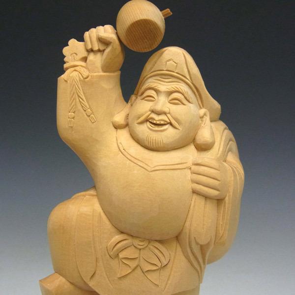 大人気！木彫り七福神　大黒天　縁起物 Amazon｜繁樓藝雕 七福神 大黒天 木彫り 桧木製 縁起物 玄関置物