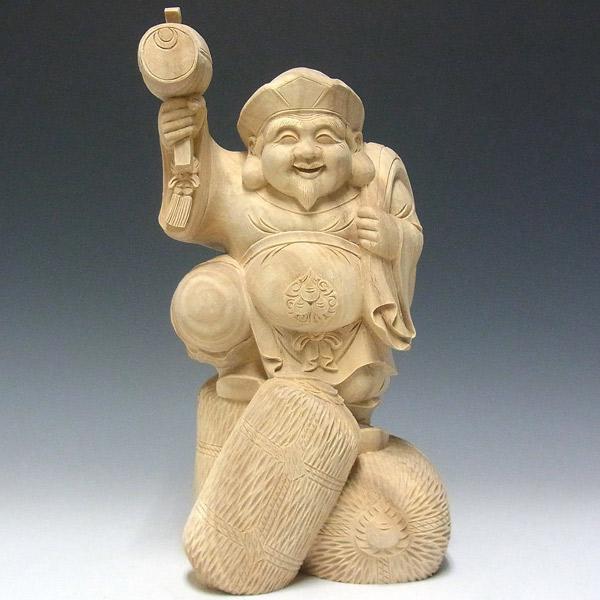 木彫り 大黒天 高さ31cm 楠製 置物 : 仏像と縁起物の専門店 龍祥 木彫り 大黒天 高さ31cm 楠製 置物 : 仏像と縁起物の専門店 龍祥