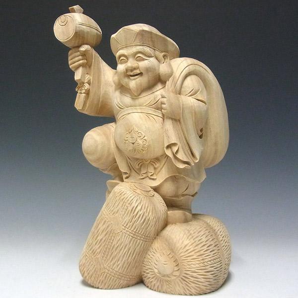 木彫り 大黒天 高さ31cm 楠製 置物 : 仏像と縁起物の専門店 龍祥 木彫り 大黒天 高さ31cm 楠製 置物 : 仏像と縁起物の専門店 龍祥