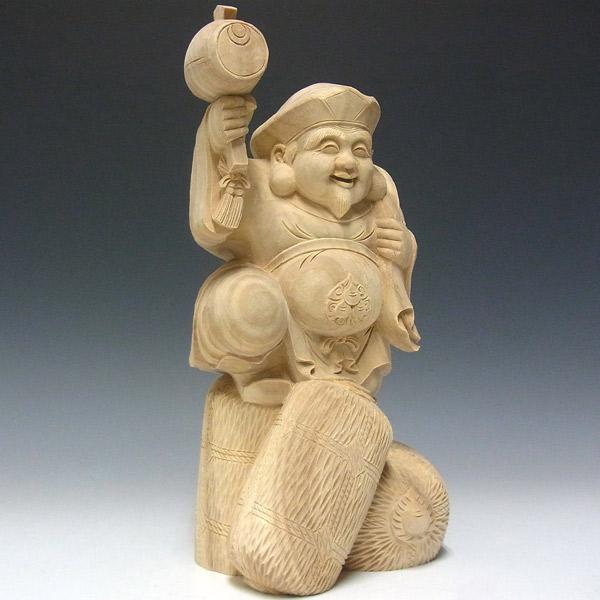木彫り 大黒天 高さ31cm 楠製 置物 : 仏像と縁起物の専門店 龍祥 木彫り 大黒天 高さ31cm 楠製 置物 : 仏像と縁起物の専門店 龍祥