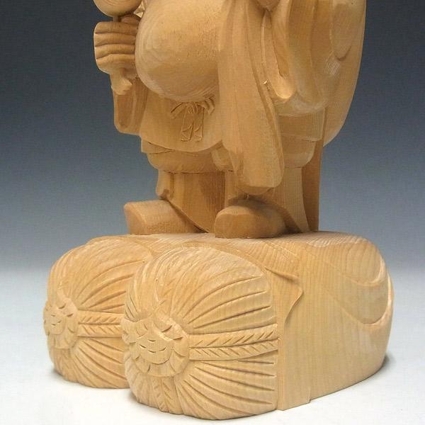 大黒天像 高さ20cm 桧製 木彫り 仏像 : 仏像と縁起物の専門店 龍祥本舗