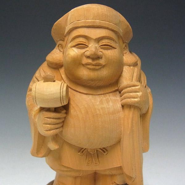 お盆特価中　縁起物 木彫り★大黒天像★全高 約50cm お盆特価中 縁起物 木彫り☆大黒天像☆全高 約50cm