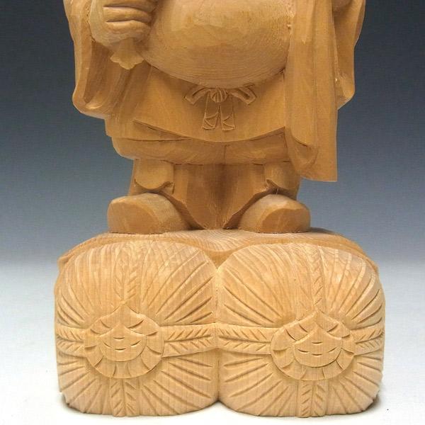 大黒天像 高さ20cm 桧製 木彫り 仏像 : 仏像と縁起物の専門店 龍祥本舗