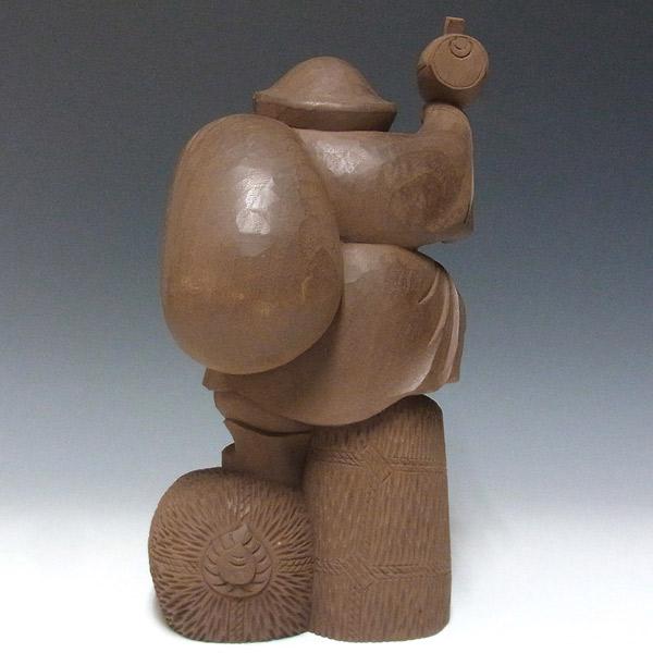 木彫り 大黒天 高さ31cm 楠製 置物 : 仏像と縁起物の専門店 龍祥本舗
