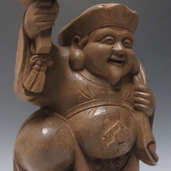 木彫り 大黒天 高さ31cm 楠製 置物 : 仏像と縁起物の専門店 龍祥本舗