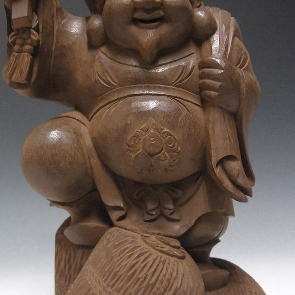 大型縁起物 １木彫り★大黒天像★全高 約48cm 楽天市場】木彫り 大黒天 高さ31cm 置物 楠白木 大黒様 七福神 縁起物