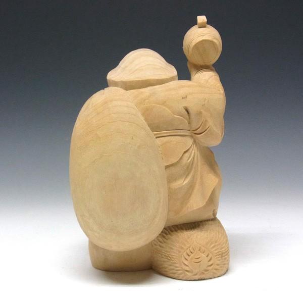 木彫り 大黒天 高さ20cm 置物 七福神 縁起物 : 仏像と縁起物の専門店