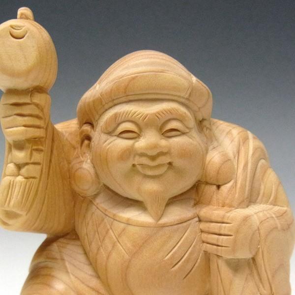 木彫り 大黒天 高さ9cm 置物 七福神 縁起物 : 仏像と縁起物の専門店 龍