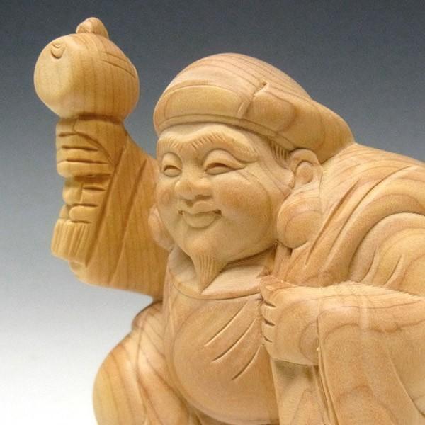 木彫り 大黒天 高さ9cm 置物 七福神 縁起物 : 仏像と縁起物の専門店 龍