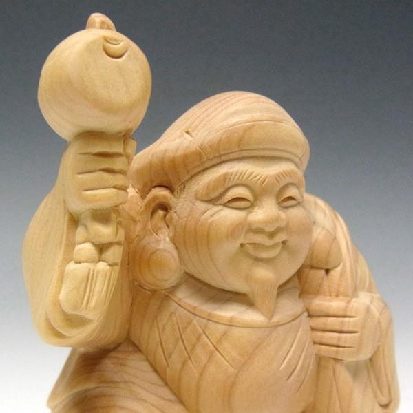 木彫り 大黒天 高さ9cm 置物 七福神 縁起物 : 仏像と縁起物の専門店 龍