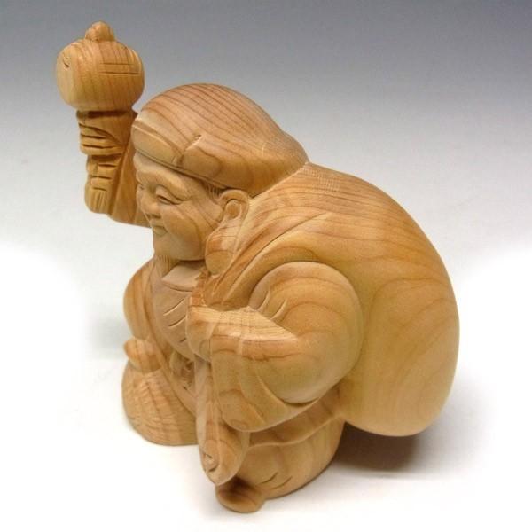 木彫り 大黒天 高さ9cm 置物 七福神 縁起物 : 仏像と縁起物の専門店 龍