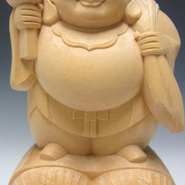 大黒天 立像 高さ21cm 桧製 木彫り 仏像 : 仏像と縁起物の専門店 龍祥