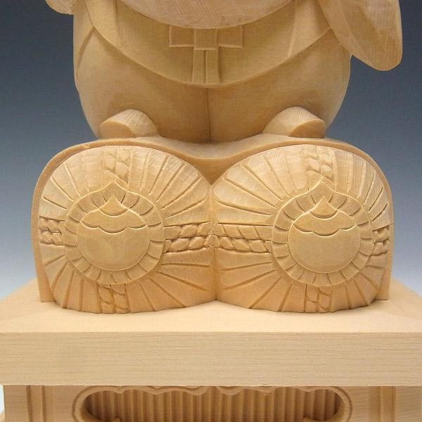 大黒天 立像 高さ21cm 桧製 木彫り 仏像 : 仏像と縁起物の専門店 龍祥