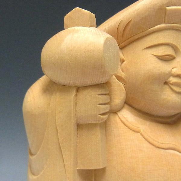 大黒天 立像 高さ21cm 桧製 木彫り 仏像 : 仏像と縁起物の専門店 龍祥