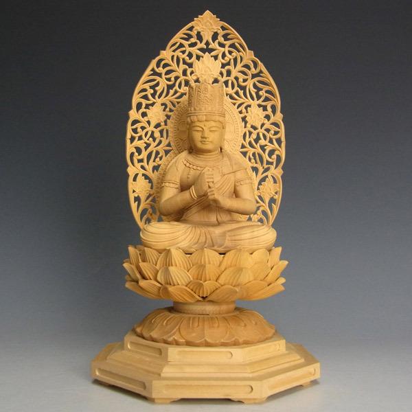 大日如来 坐像 高さ23cm 柘植製 木彫り 仏像 : 仏像と縁起物の専門店