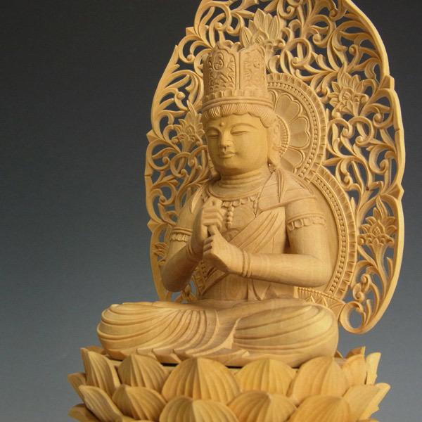 大日如来 坐像 高さ23cm 柘植製 木彫り 仏像 : 仏像と縁起物の専門店