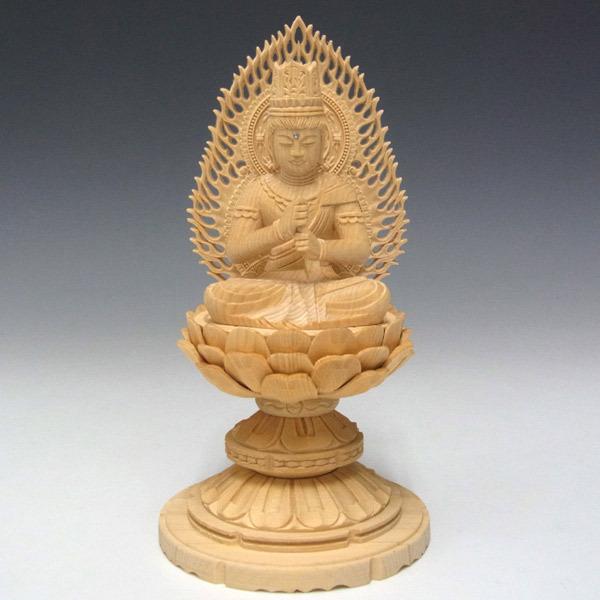 大日如来 坐像 高さ18cm 桧製 木彫り 仏像 : 仏像と縁起物の専門店 龍