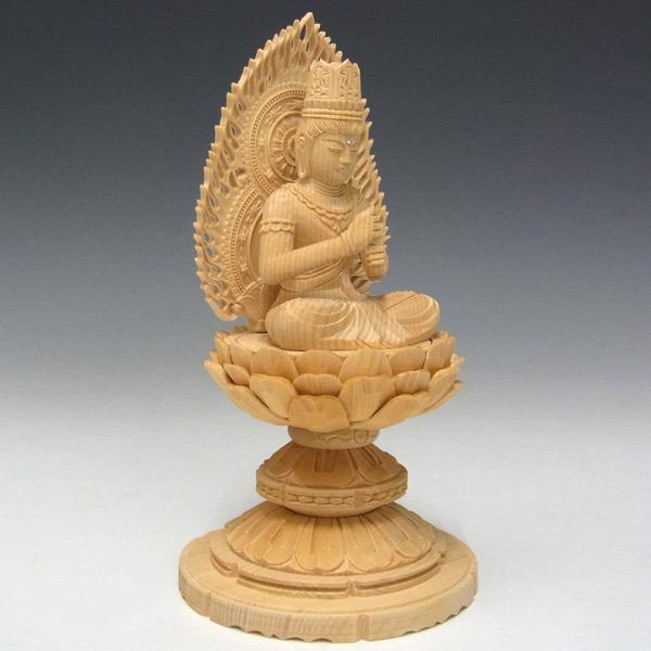 大日如来 坐像 高さ18cm 桧製 木彫り 仏像 : 仏像と縁起物の専門店 龍