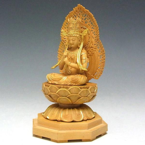 木彫り 仏像 金彩大日如来 坐像 高さ13cm 柘植製 : 仏像と縁起物の専門