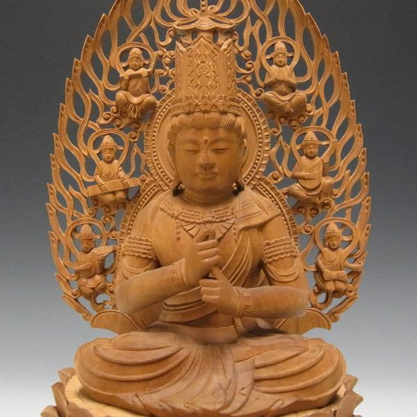 大日如来 坐像 高さ30cm 白檀製 木彫り 仏像 : 仏像と縁起物の 大日如来 坐像 高さ30cm 白檀製 木彫り 仏像 : 仏像と縁起物の