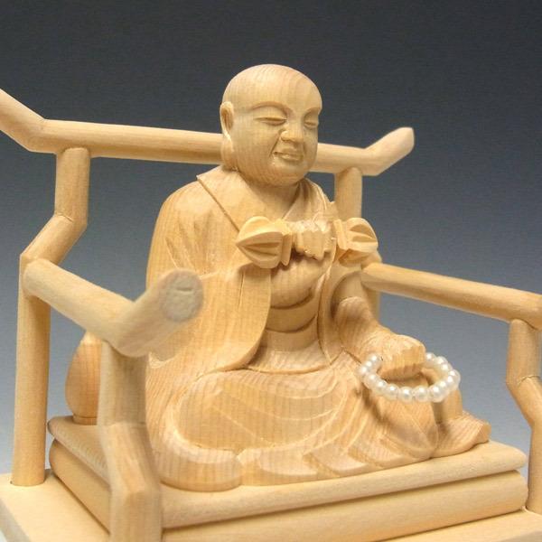 弘法大師 高さ16cm 桧製 木彫り 仏像 : 仏像と縁起物の専門店 龍祥本舗