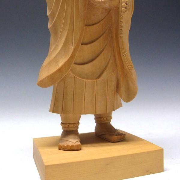 【セール中・新品】 弘法大師　上彫り　柘植　総高さ約16cm　真言宗　空海 楽天市場】木彫り 仏像 弘法大師 空海像 高さ20cm 柘植製