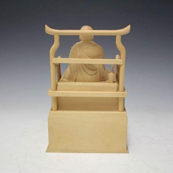 弘法大師 高さ20cm 柘植製 木彫り 仏像 : 仏像と縁起物の専門店 龍祥