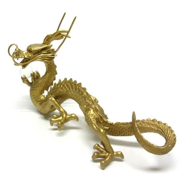 銅製:瑞龍置物(水晶珠添) 銅製:瑞龍置物(水晶珠添)
