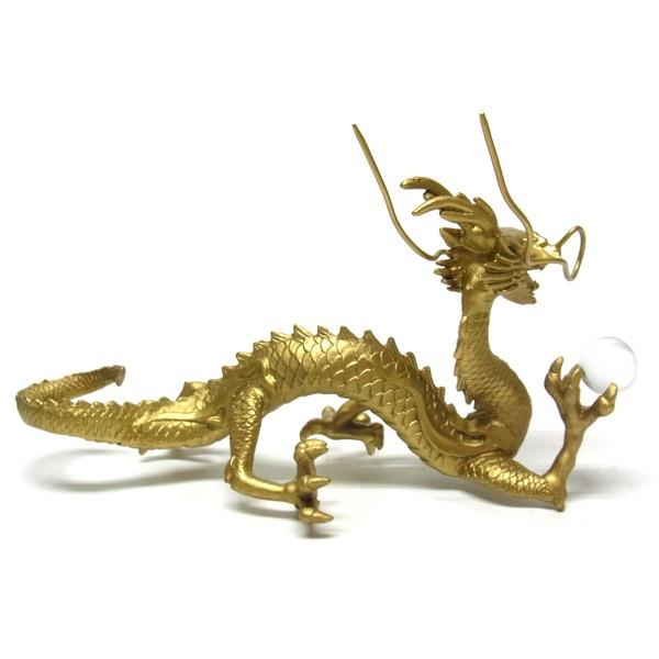 風水龍 置物 銅器 水晶玉持ち金龍 : 仏像と縁起物の専門店 龍祥本舗