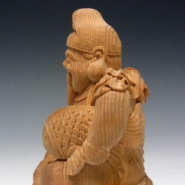 楠 木彫り 恵比寿大黒 置物 高さ16cm : 仏像と縁起物の専門店 龍 楠 木彫り 恵比寿大黒 置物 高さ16cm : 仏像と縁起物の専門店 龍