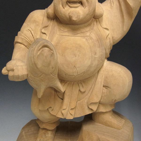 恵比寿大黒天の木彫り置き物。高さ~４６cm Amazon.co.jp: 国産欅 木彫り 恵比寿大黒 置物 16cm : ホーム＆キッチン