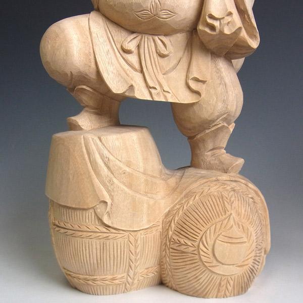 木彫り 恵比寿大黒 置物 高さ33cm 楠製 : 仏像と縁起物の専門店 木彫り 恵比寿大黒 置物 高さ33cm 楠製 : 仏像と縁起物の専門店