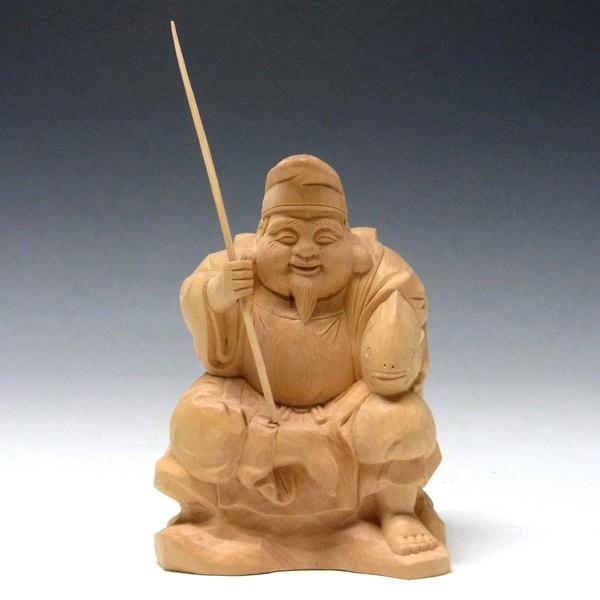 木彫り 恵比寿 置物 高さ10cm 柘植製 : 仏像と縁起物の専門店 龍 木彫り 恵比寿 置物 高さ10cm 柘植製 : 仏像と縁起物の専門店 龍