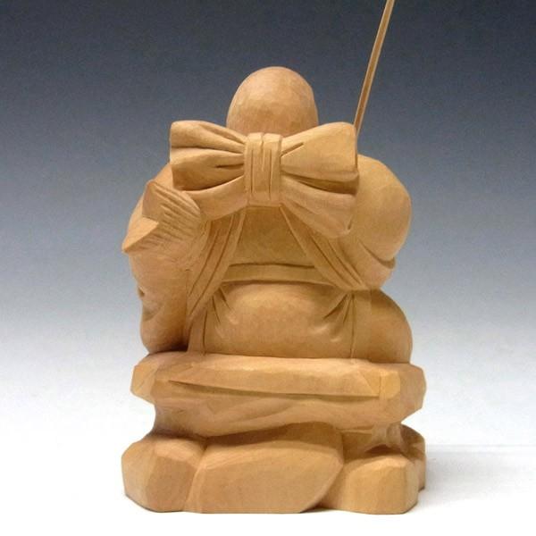 木彫り 恵比寿 置物 高さ10cm 柘植製 : 仏像と縁起物の専門店 龍祥本舗