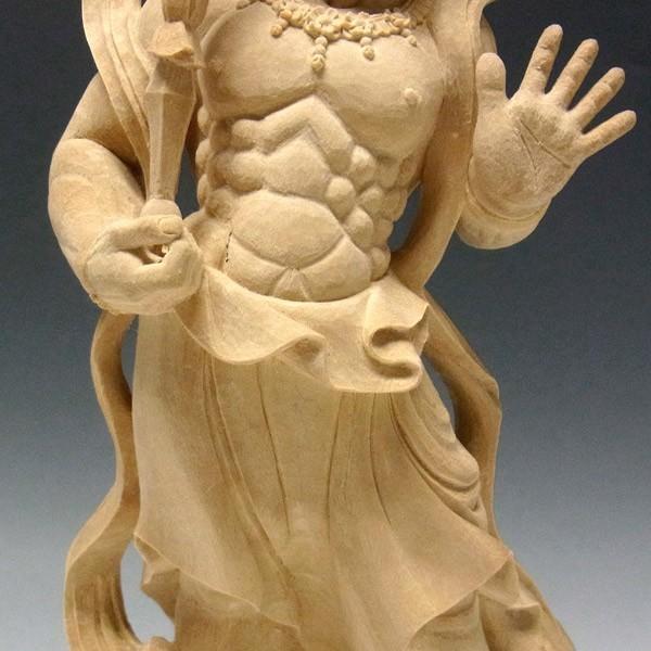 仁王像 金剛力士像 高さ31cm 楠製 木彫り 仏像 : 仏像と縁起物の専門店