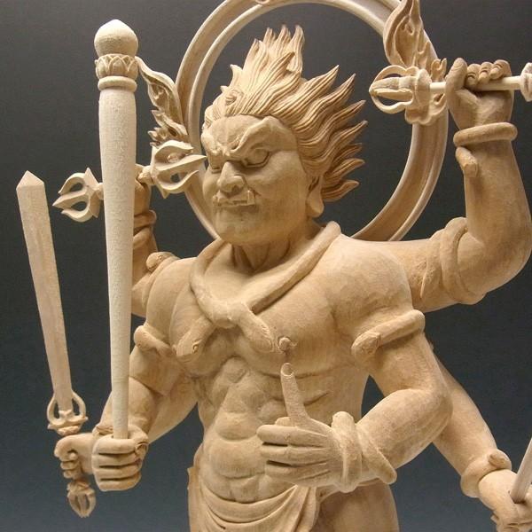 大元帥明王 立像 高さ60cm 楠製 木彫り 仏像 : 仏像と縁起物の専門店