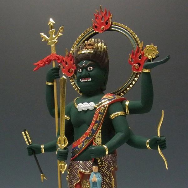 青面金剛 高さ53cm 楠製 木彫り 仏像 : 仏像と縁起物の専門店 龍祥本舗