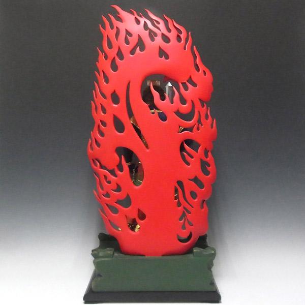 最上彫り彩色不動明王 立像 高さ86cm 楠製 木彫り 仏像 : 仏像と縁起物