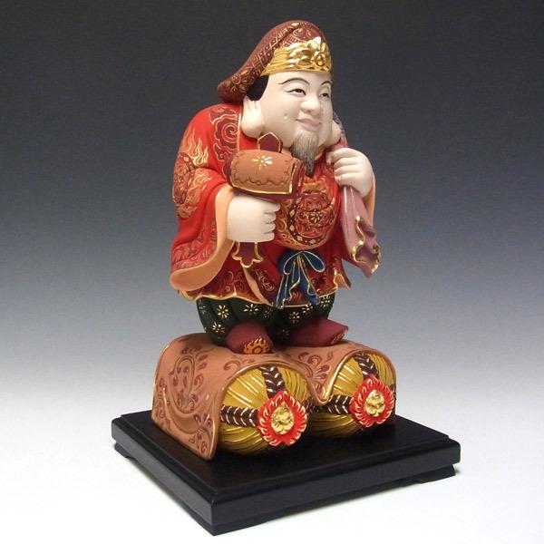 彩色大黒天 高さ34cm 楠製 木彫り 仏像 : 仏像と縁起物の専門店 龍祥