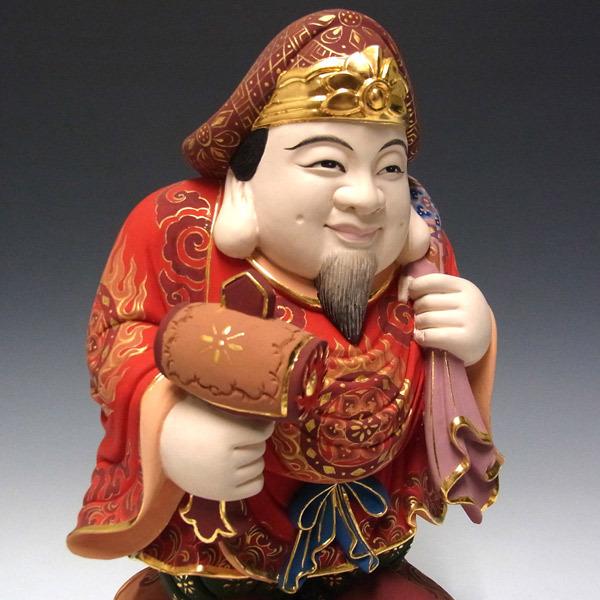 彩色大黒天 高さ34cm 楠製 木彫り 仏像 : 仏像と縁起物の専門店 龍祥