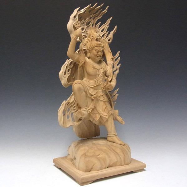 蔵王権現 立像 高さ47cm 楠製 木彫り 仏像 : 仏像と縁起物の専門