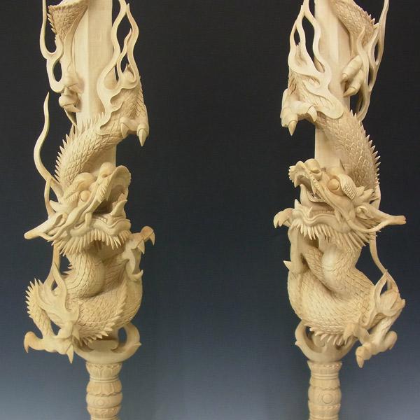 倶利伽羅不動剣 一対 高さ77cm 倶利伽羅不動尊 龍剣 竜剣 倶利 倶利伽羅不動剣 一対 高さ77cm 倶利伽羅不動尊 龍剣 竜剣 倶利