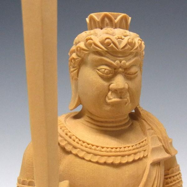 【特価・新品】 不動明王　柘植　総高さ約17㎝　仏像　不動　お不動様　仏像 特価・新品】 不動明王 柘植 総高さ約17㎝ 仏像 不動 お不動様