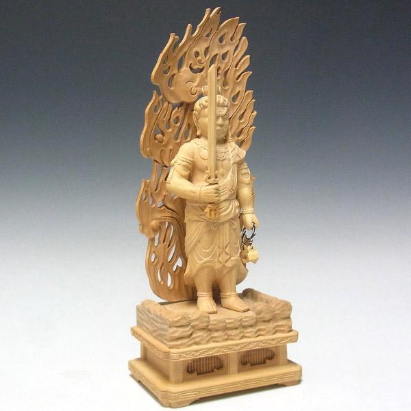 【特価・新品】 不動明王　柘植　総高さ約17㎝　仏像　不動　お不動様　仏像 楽天市場】不動明王 柘植の通販